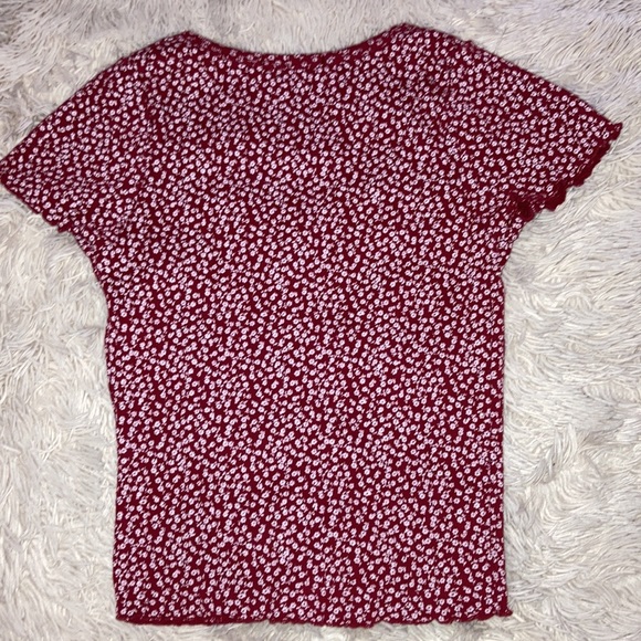 Brandy Melville Button Front Baby Tee - Picture 5 of 5